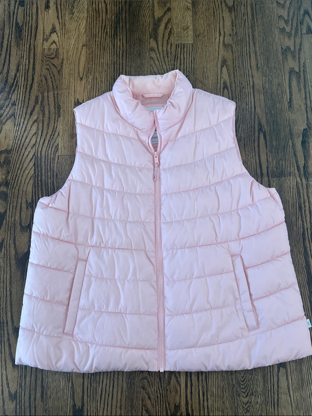 GAP Light Pink Quilted Puffer Vest